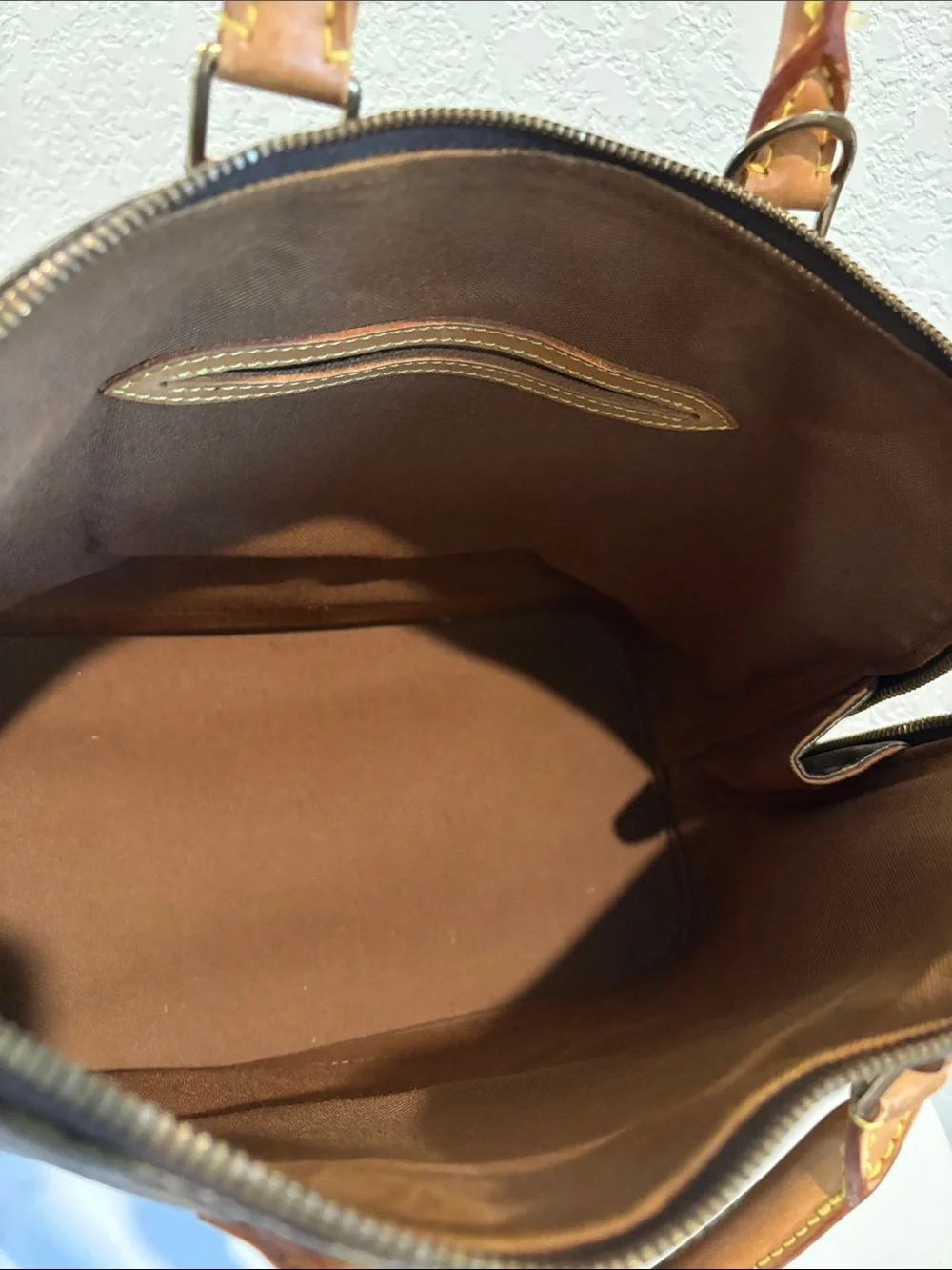 Sold Louis Vuitton Hand Bag Alma Brown Monogram LV